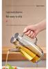 Glass Oil Dispenser: Leak-Proof, Precise Measurement for Cooking Oils, Soy Sauce, or Vinegar. Perfect for Your Kitchen.