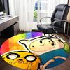 1pc Adventure Time Friendship Office Round Area Rug, Under Office Chairs Bedroom Living Room Home Decor  A1022288