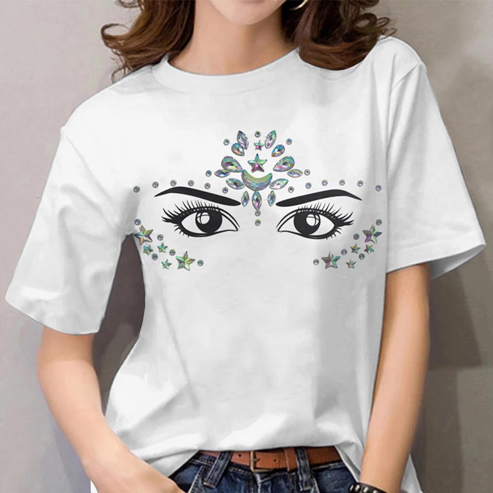 

Модні футболки жіночі блузки літні леді принт 3D топи з коротким рукавом повсякденний Kawaii Жіноча футболка футболки плюс розмір одяг y2k 8XL