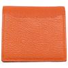 FUJITAKA [Excellent Condition] 677604 Chevre Full Leather Bifold Wallet Bifold Wallet with Coin Pocket OrangeUsed