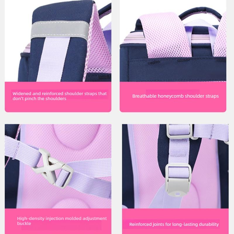 Children's Schoolbags for Grades 1-3: Lightweight, Large Capacity, Low-burden, Spine-protecting, Ultralight Backpacks