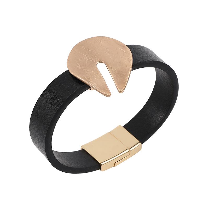 Bracelet Bracelet Geometric Brushed Design Sense High-End Simple Women'S Jewelry