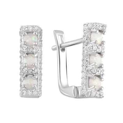 Silberohrringe mit Opal 0,272ct (2106883)