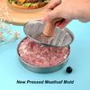 Round Burger Press Non-Stick Hamburger Meat Press Stainless Steel Meat Beef Veggie Burger Mold with Handle Kitchen Accessories