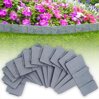 8 pezzi Bordi da giardino versatili e facili da installare: adatti per prati e cortili per migliorare la bellezza degli spazi esterni e fornire un aspetto ordinato