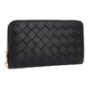 Bottega Veneta Woven Leather Clutch Wallet Women wallet Black 608053-VCPP2-8425