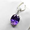 CERTIFIED Natural Purple Tourmaline 26 Ct Oval 925 Sterling Silver Gems Pendant