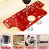 2-in-1 Shelf Pin Jig  and  hinge jig Aluminum Alloy Furniture Drilling Locator Adjustable Cabinet Hole Drilling Template