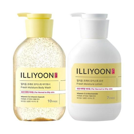 ILLIYOON Frisches, feuchtigkeitsspendendes Duschgel, 500 ml (1 Stück / 2 Stück / Set Optionen)