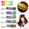 4 Keys Keyboard Decompression Toys Keychain Colorful Keyboard Fidget Toys With LED Lights For Adult Gifts To Stress Relief