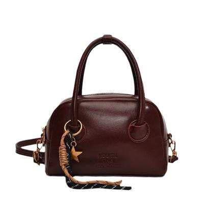 Bolsa pequena retrô de alta qualidade feminina 2024 nova moda outono e inverno bolsa mensageiro super quente bolsa Boston portátil