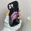 LZ20 Lips kiss design Clear Soft Wave Phone Cases for iPhone 15 13 Pro Max 12 mini 14 8 Plus XS Max XR 6 Protection Back Cover