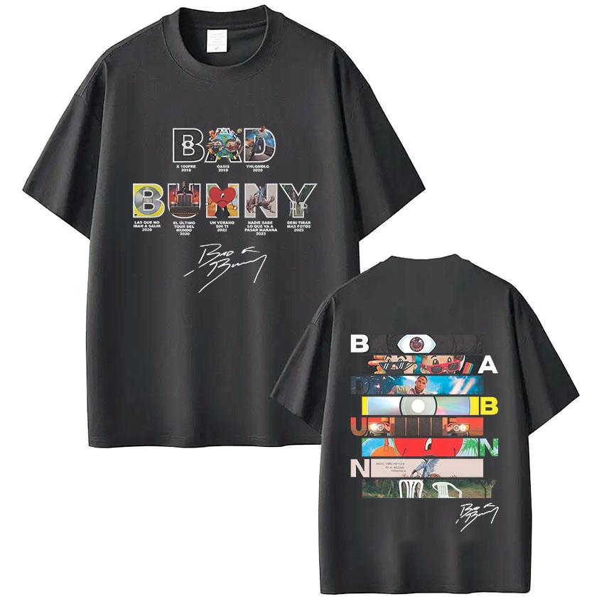ZX Rapper Bad Bunny Album Cover Tshirt Debi Tirar Mas Fotos DTMF Graphic T Shirts Men Women Fashion Hip Hop Tshirts Streetwear