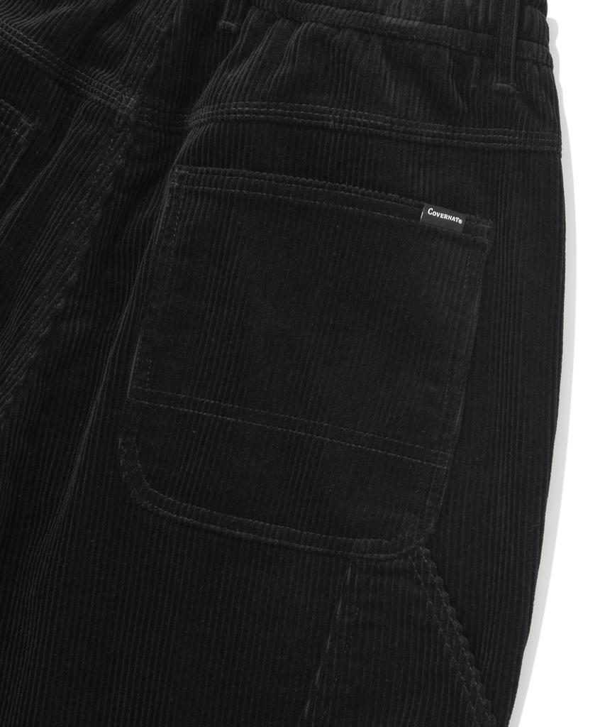 COVERNAT Semi-Wide Fit Corduroy Carpenter Pants Black