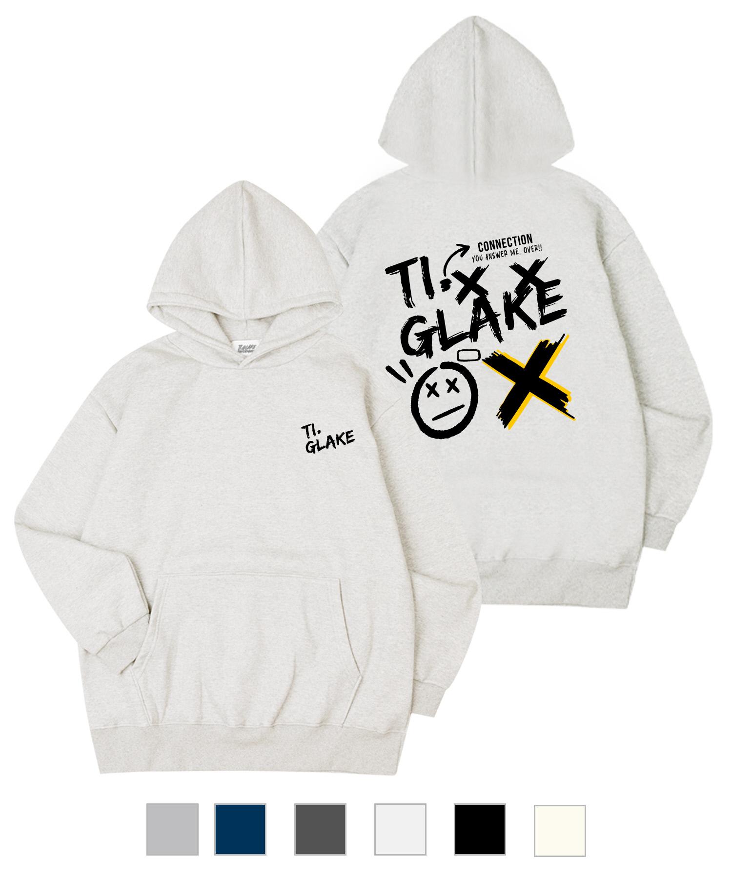 Худи Glake Anthemie Оверсайз из флиса Gray/L
