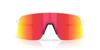Oakley Sunglasses Frame Color Matte Lens Prizm 134mm 0OO9496, (Front) White, Color Ruby,