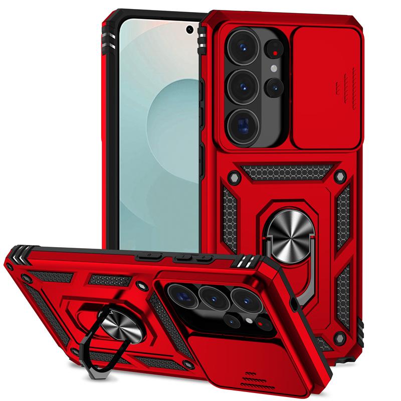 Slide Lens Case For Samsung Galaxy S26 Ultra Cover Samsung Galaxy S26 Ultra Coque Fundas Military Magnet Holder Phone Bumper