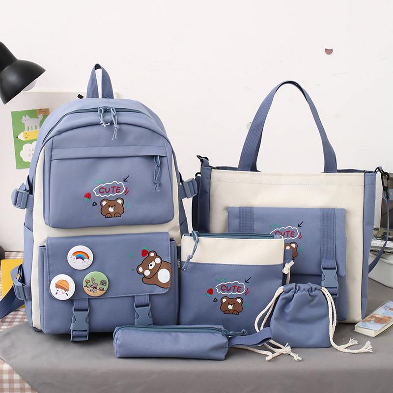 Student Backpack With Oxford Fabric For School Use And Breathable Waterproof Comfort