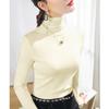 Autumn and Winter Women's Bottoming Shirt Half-high Neck Bottoming Shirt Inside Knitted Long-sleeved Top Blouse