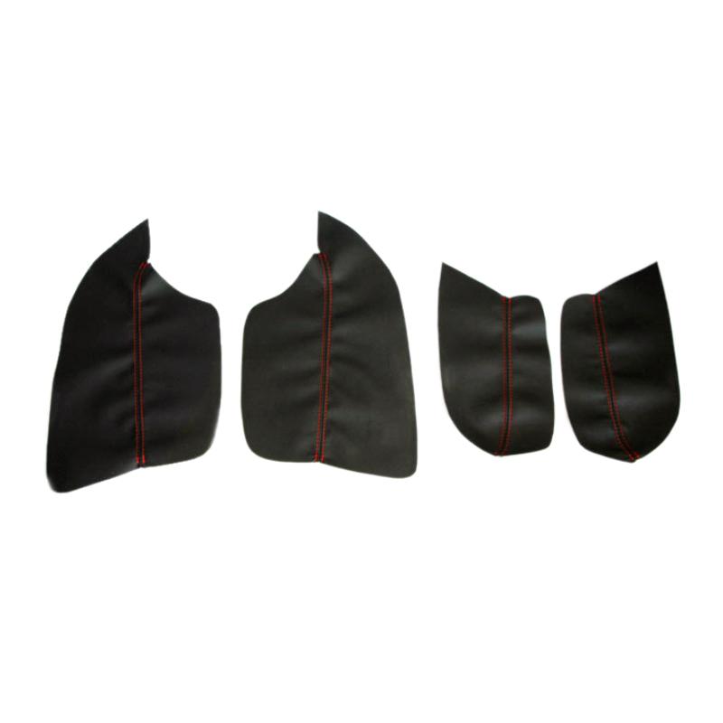 4PCS Auto Styling Innen Mikrofaser Leder Tür Panel Armlehne Abdeckung Aufkleber Trim Für Mitsubishi ASX 2013 2014 2015