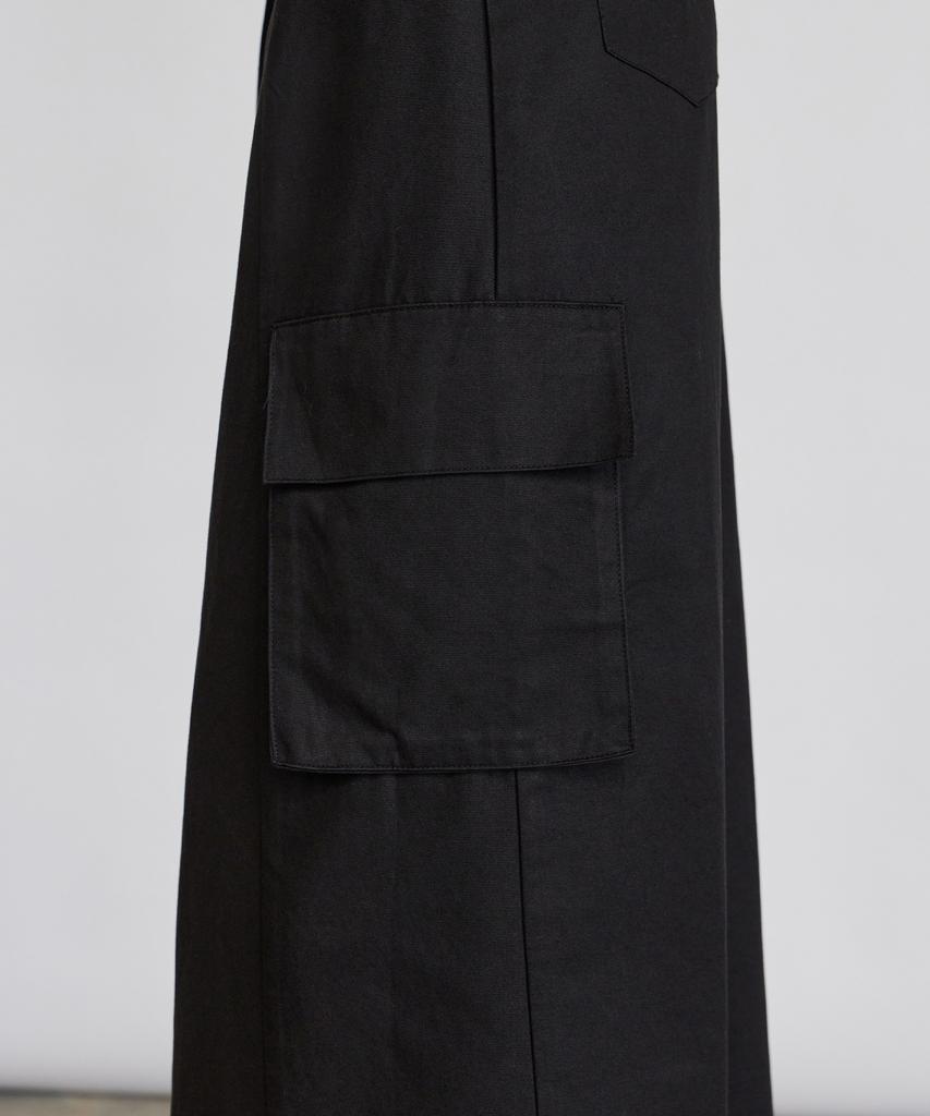 ITOV SEOUL Cargo Long Wrap Skirt Bk