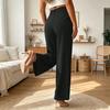 High Waist Wide Leg Trousers for Women Relaxed Fit Pleated Front Pants with Pockets Suitable for Daily Office Wear