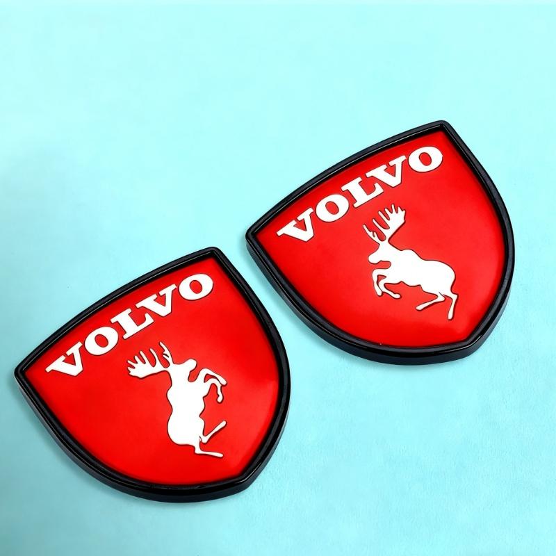 2 Stück Metall Auto Schild Logo Seitenkarosserie Heck Kofferraum Aufkleber Für Volvo AWD V50 S60 XC60 S40 XC40 XC90 V60 S80 S90 V90 V70 T6 T8
