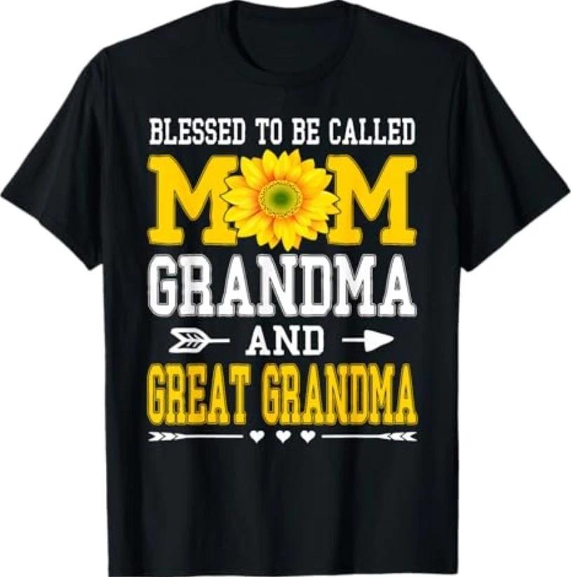 Blessed to Be Called Mom Grandma Great Grandma Mother s Day T-Shirt L