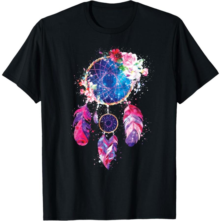 Dreamcatcher Shirt Spiritual Nebula Space Dream Catcher T-Shirt S