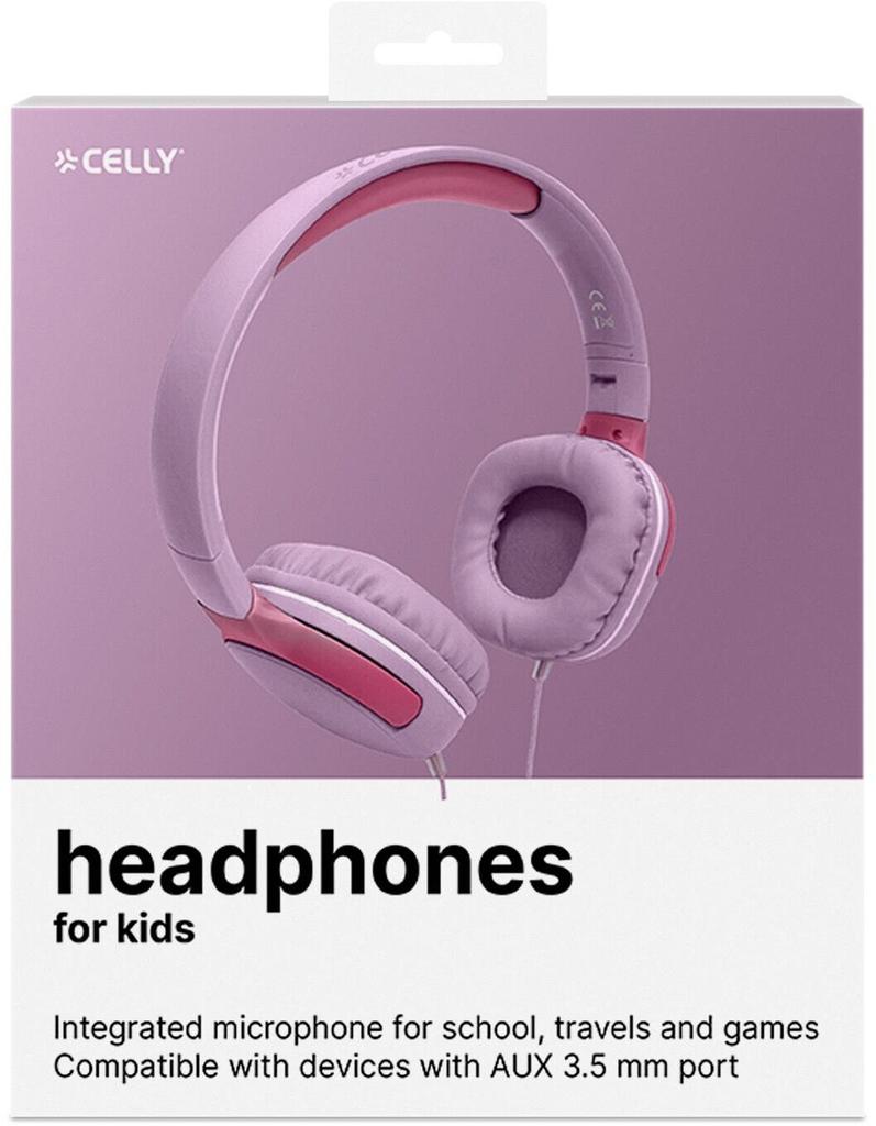 Детские наушники Celly Kids Beat 2 розовый