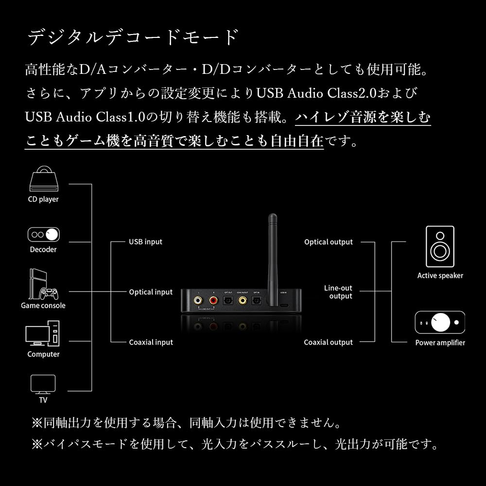 FiiO BTA30Pro [Official Japanese Retailer] USB DAC with Bluetooth Receiver & Transmitter, FIO-BTA30PRO-B, Black
