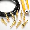 4mm Banana Plug Gold-Plated Copper Musical Cable Wire Audio Speaker Adapter Speaker Amplifier Screw Type Banana Connectors Jack