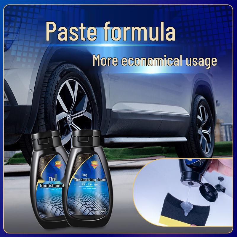 Car Tire Shine & Protect: Long-lasting Waterproof Blackening & Brightening Cream