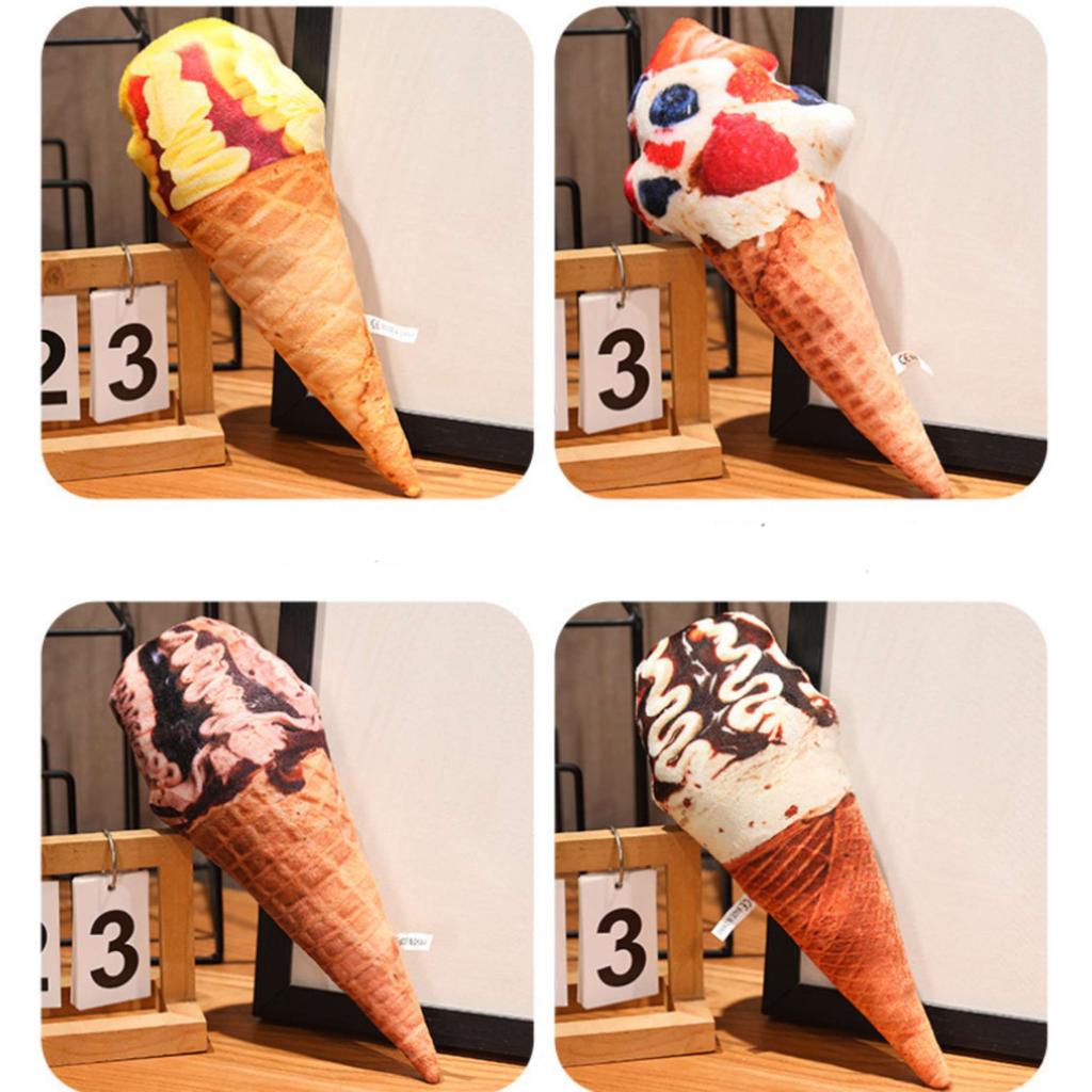Cream Cone Ice Plush Toy Creative Cartoon Doll Interior Decoration Cotton Pp
