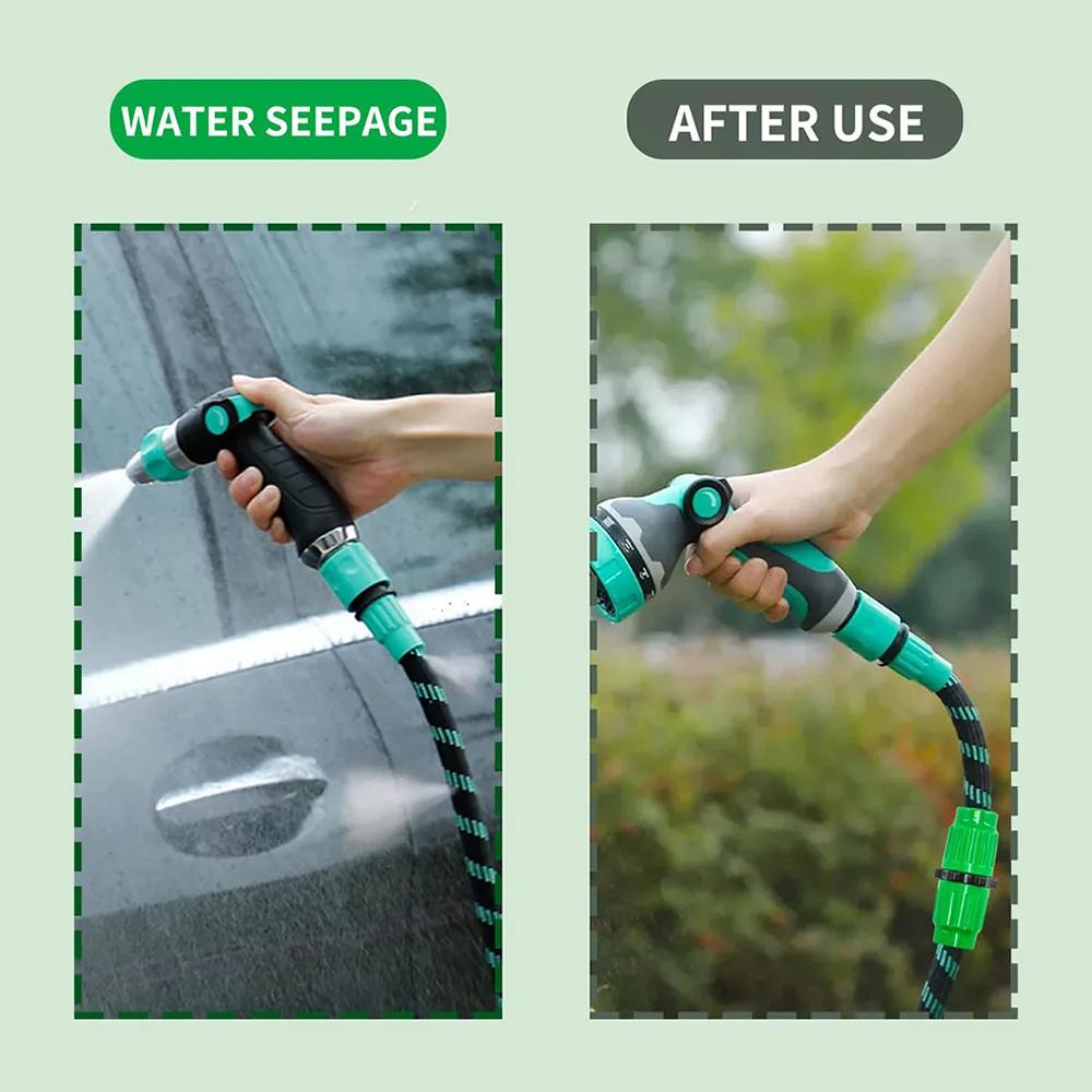 4pcs/10pcs 3-Piece Telescopic Pipe Plastic Flexible Water Hose For Water Washing Car Water Gun Repair Connector Accessories