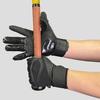 CUTTERS Batting Gloves B444S Power Control 4.0 Solid, Ambidextrous, Baseball/Softball, Size L, Black