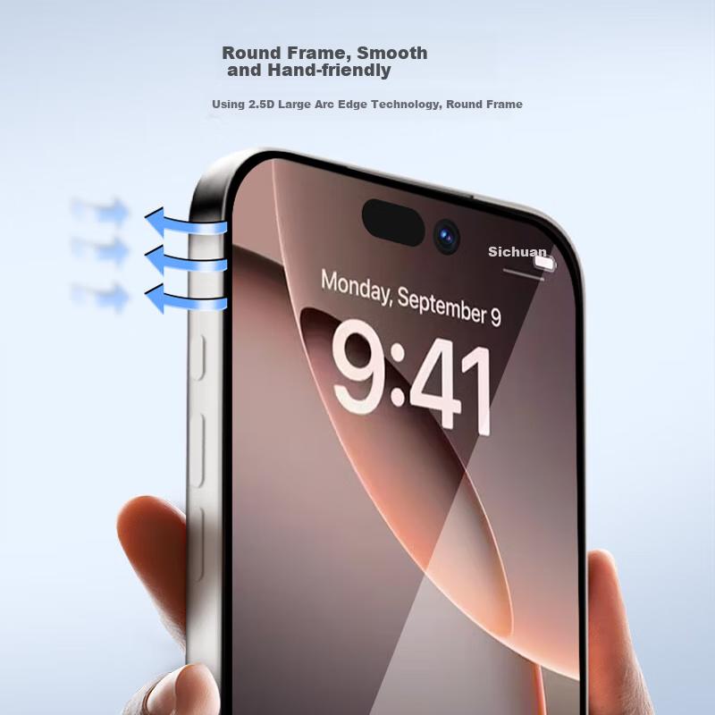 Storage 2-Pack Apple IPhone 17 Pro HD Tempered Glass Screen Protector, IPhone 17 Pro Phone Film, Dustproof, Shockproof, Ultra-Thin, Full Coverage