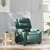VidaXL Fauteuil de massage inclinable électrique Vert foncé Tissu 3310257