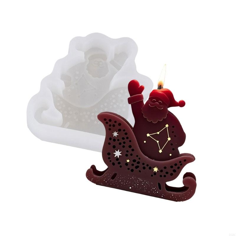 Santa Clause Silicone Mold Christmas Themed Silicone Mold For Candle Soap Making Christmas Party Home Decorations
