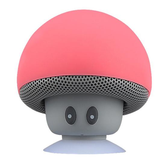 Portable Mini Cute Mushroom Waterproof Sucker Bluetooth-compatible Speaker Bass Sound Box