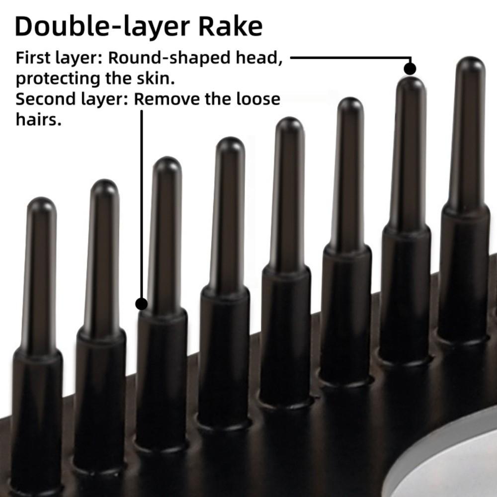 Stainless Steel Pet Comb for Long Thick Hair Deshedding Cleaning Carpet Rake  Dogs Puppy Cats
