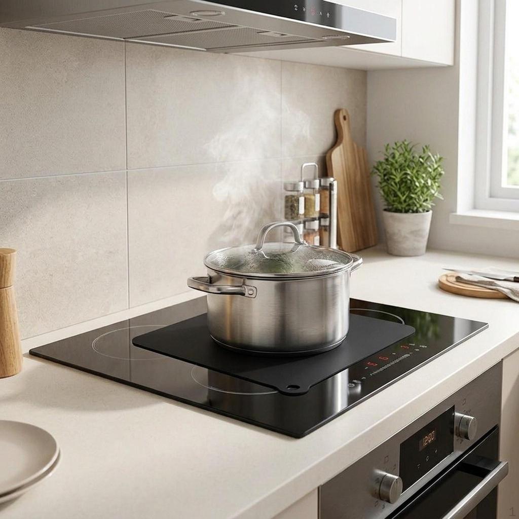 Mat for Induction Hob, Made of Silicone And Fiberglass, Scratch-resistant, Home Cafes.