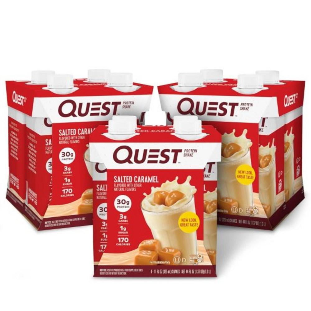 Quest Protein Shake Salted Caramel Flavor 325ml 4 pcs 3 pcs 12 pcs Ingredients: may be subject to change at the | 3 pcs 12 pcs