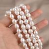 1String, Fashion Women's Natural Freshwater Pearls, 8-9 Mm, Drop Shape Pearl Beads for DIY Necklaces, Bracelets Accessories, Jewelry Making 36cm