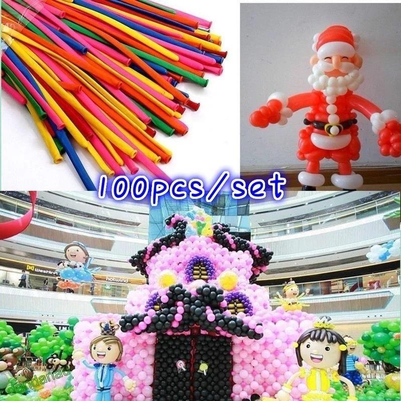 

100 шт./лот Разноцветные шары День рождения Рождество Свадебная вечеринка Украшение Pack of 100 разноцветный