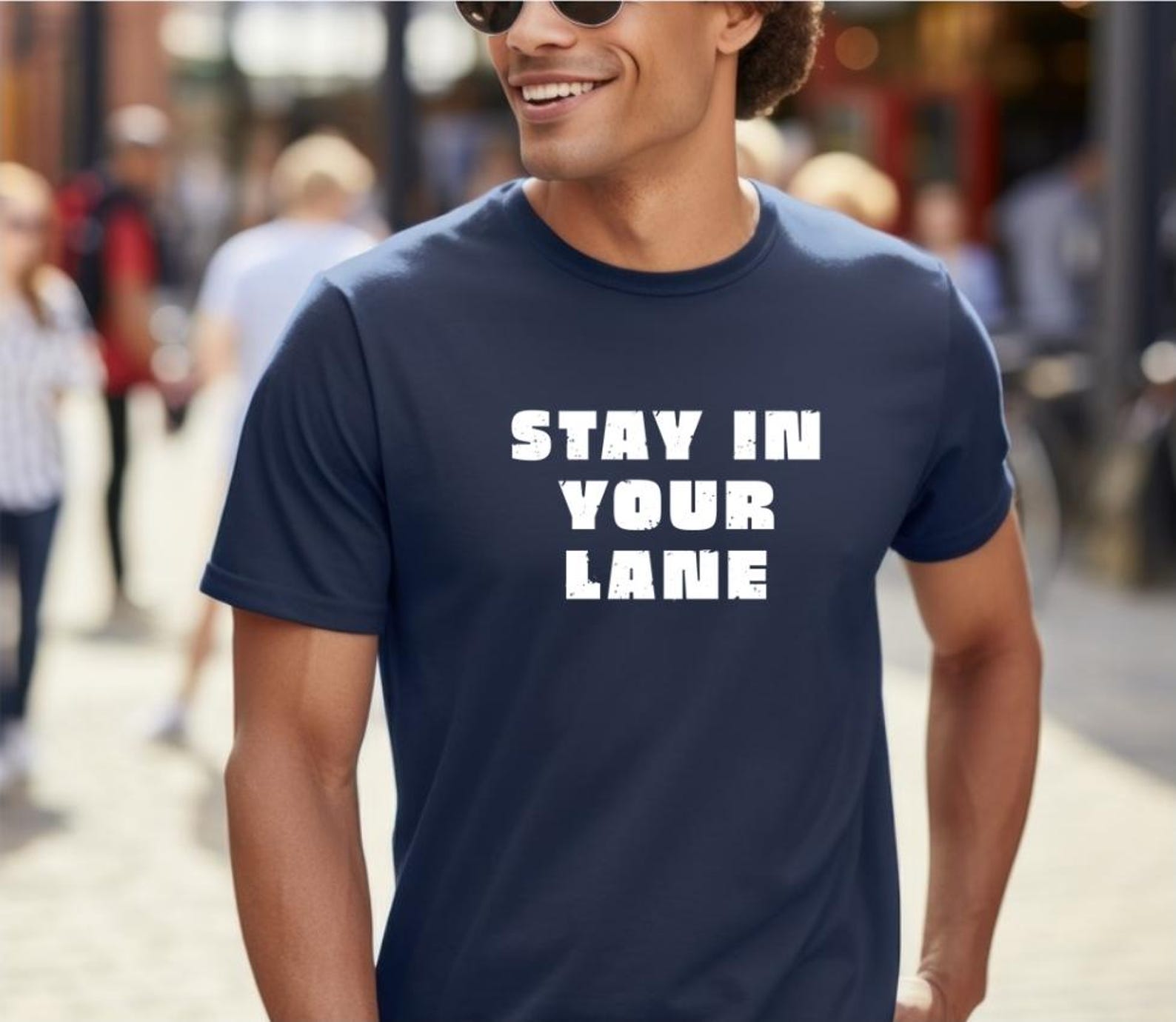 Stay In Your Lane Shirt, Motivational Graphic Tee, Funny Attitude T-Shirt, Bold Quote Shirt, Minimalist Streetwear, Unisex Gift XL