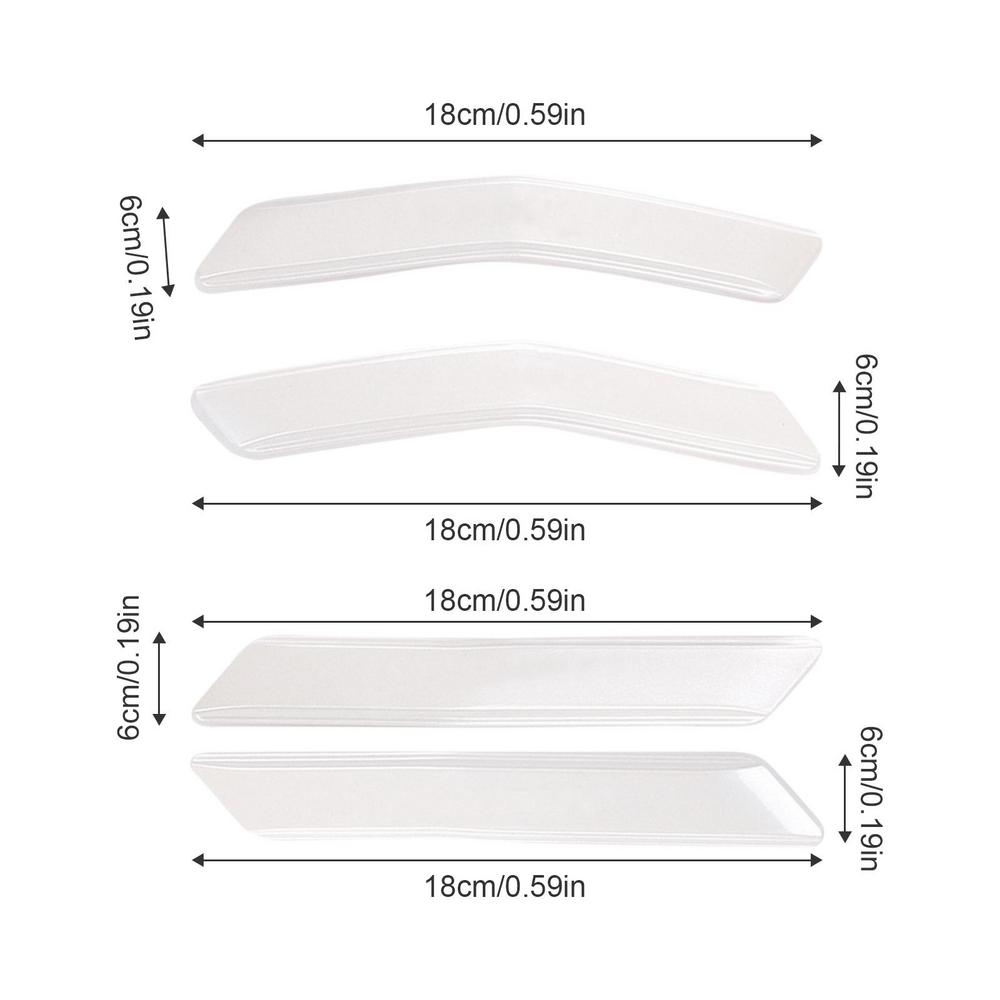 Ochranná lišta dveří Univerzální nárazník auta Pro Tesla Model Y/3 Tlumič 4ks Ochranná lišta Roh rohu Poškrábání Dveře Nárazník