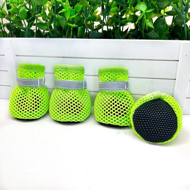 

Breathable Mesh Dog Shoes with Anti-Slip Wear-Resistant Soles for Small and Medium Breeds like Bichons and Corgis L оранжевый