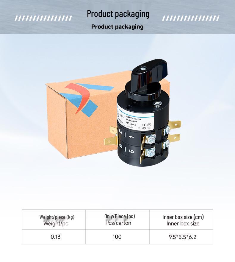 Zhuochao HZ5B-20/2.AAA Three-Speed Dual-Position Combo Welder Switch