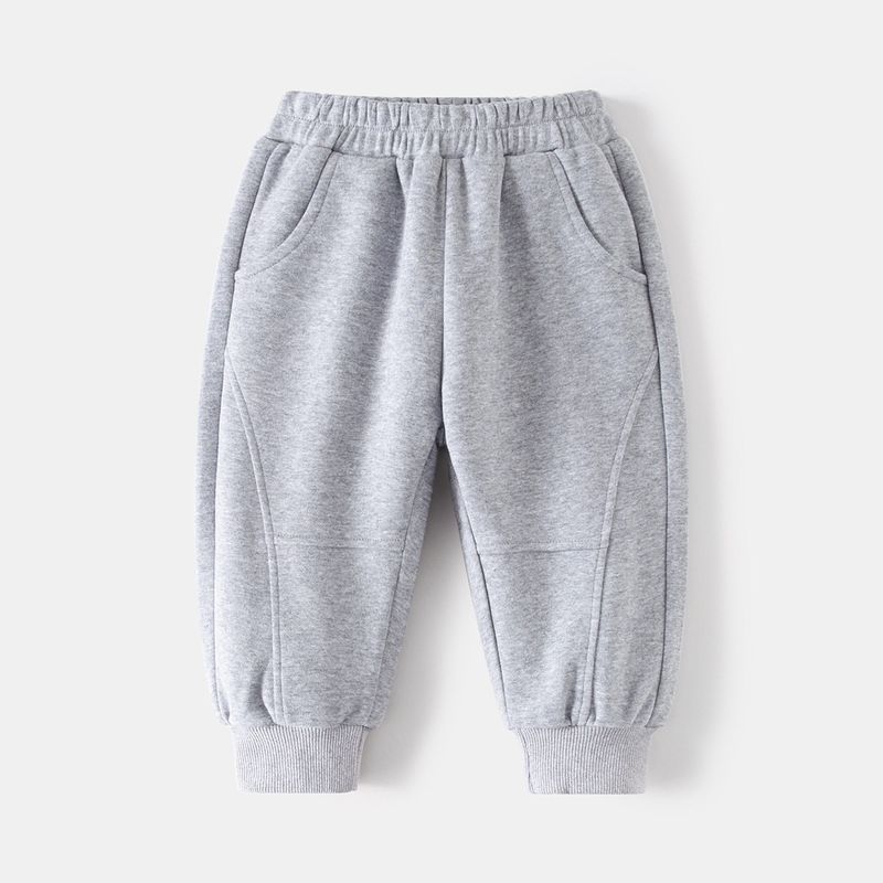 Мальчиковые спортивные штаны Повседневные штаны на резинке Весна и Осень Детские штаны с заплатками Мальчиковые джоггеры средней посадки Спортивные штаны Gray Patchwork Sweatpants 120 cm